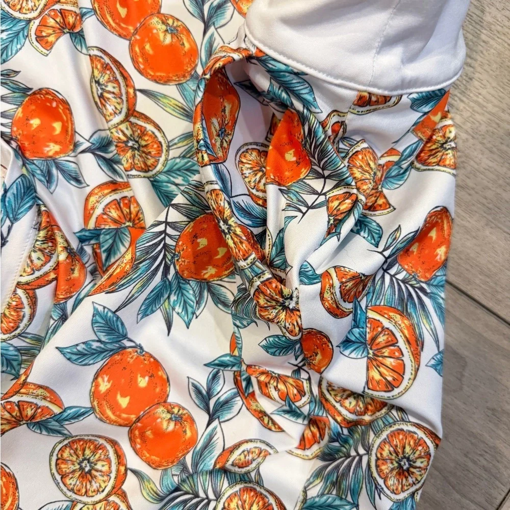 Coral‎ Bay Golf Skort Orange Citrus Sz L wicking PerformanceTennis Athletic Core